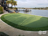 putting green practice by the water